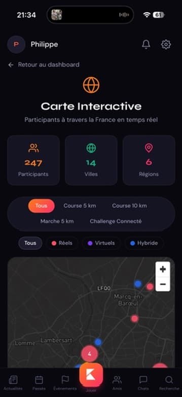 Écran de connexion Kovents